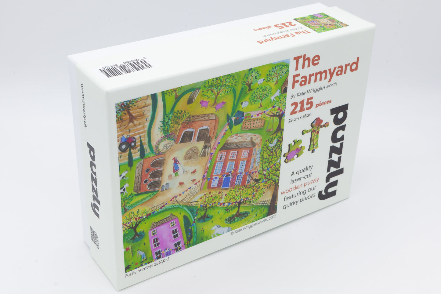 The Farmyard wooden jigsaw puzzle. Artwork by Kate Wrigglesworth.