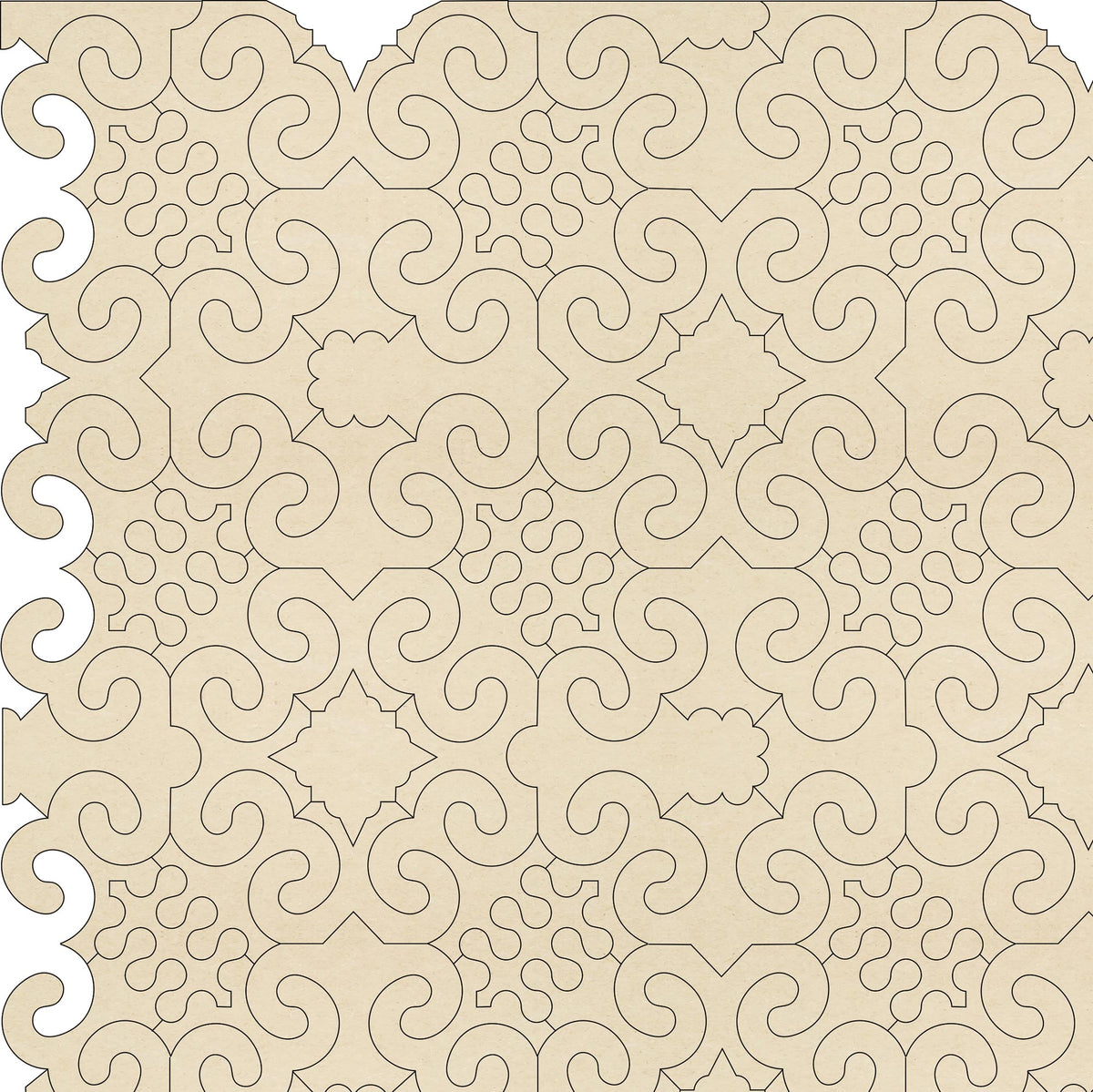 Stained Glass Wooden Jigsaw Puzzle with a tessellation cut that is fun to complete.  Made in Britain by The Puzzly Company 