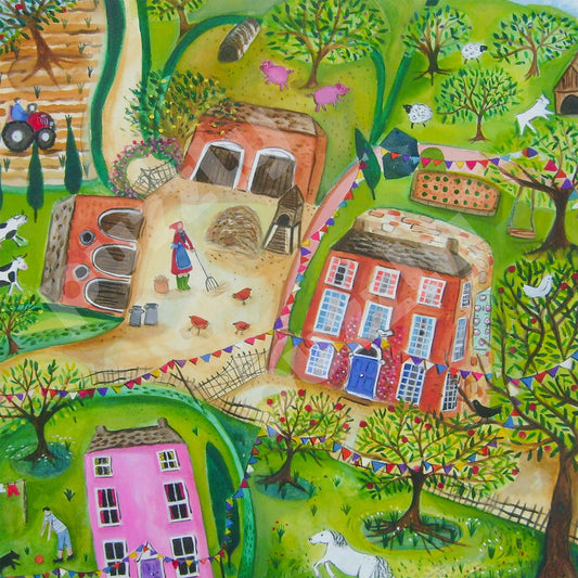 The Farmyard wooden jigsaw puzzle.  Artwork by Kate Wrigglesworth.