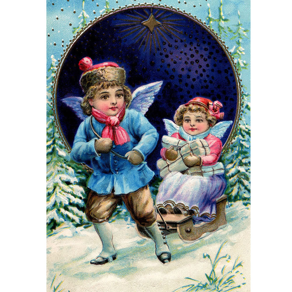 Christmas Fairies wooden puzzle