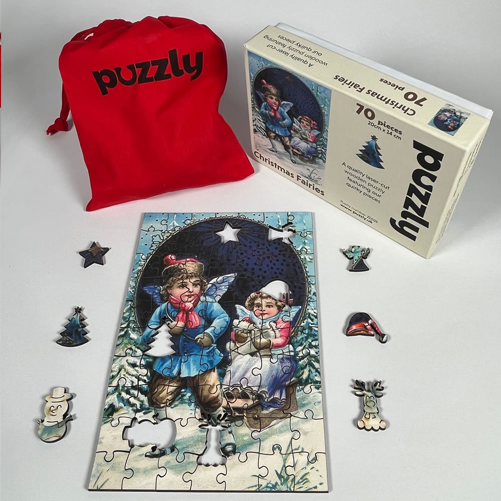 Christmas Fairies wooden puzzle