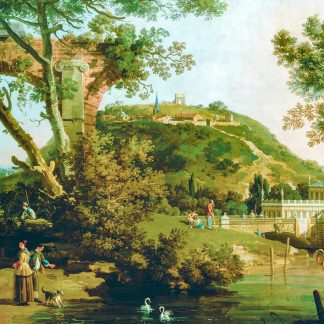 English Landscape Capriccio with a Palace wooden puzzle