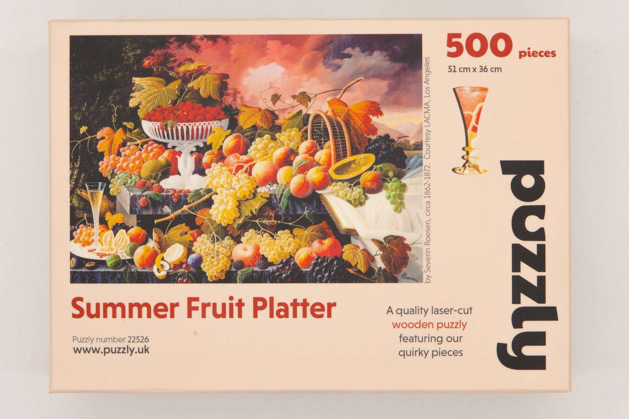 Summer Fruit Platter Wooden Puzzle