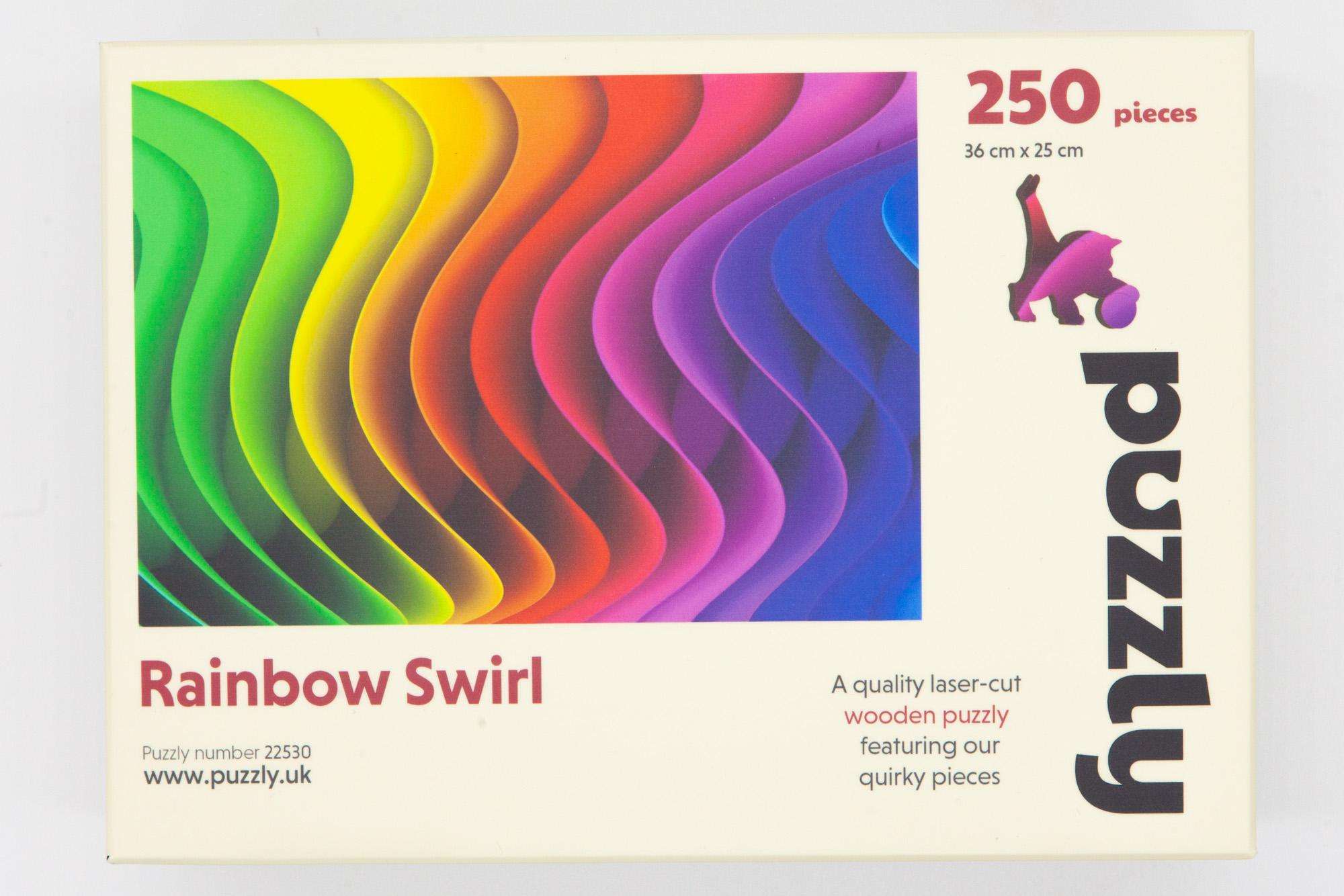 Rainbow Swirl Wooden Puzzle From The Puzzly Company