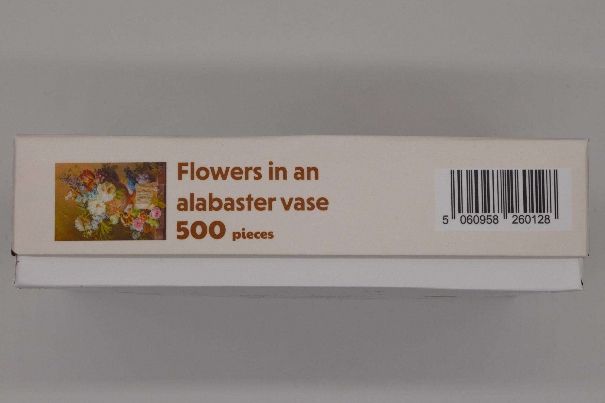 Flowers in an alabaster vase