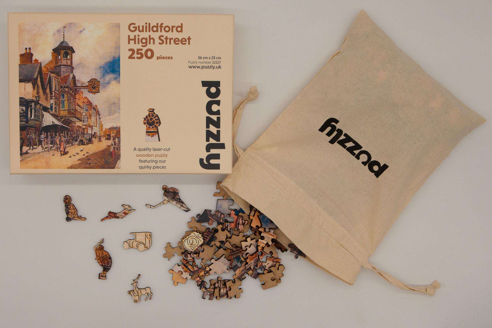 Guildford High Street Wooden Jigsaw Puzzle