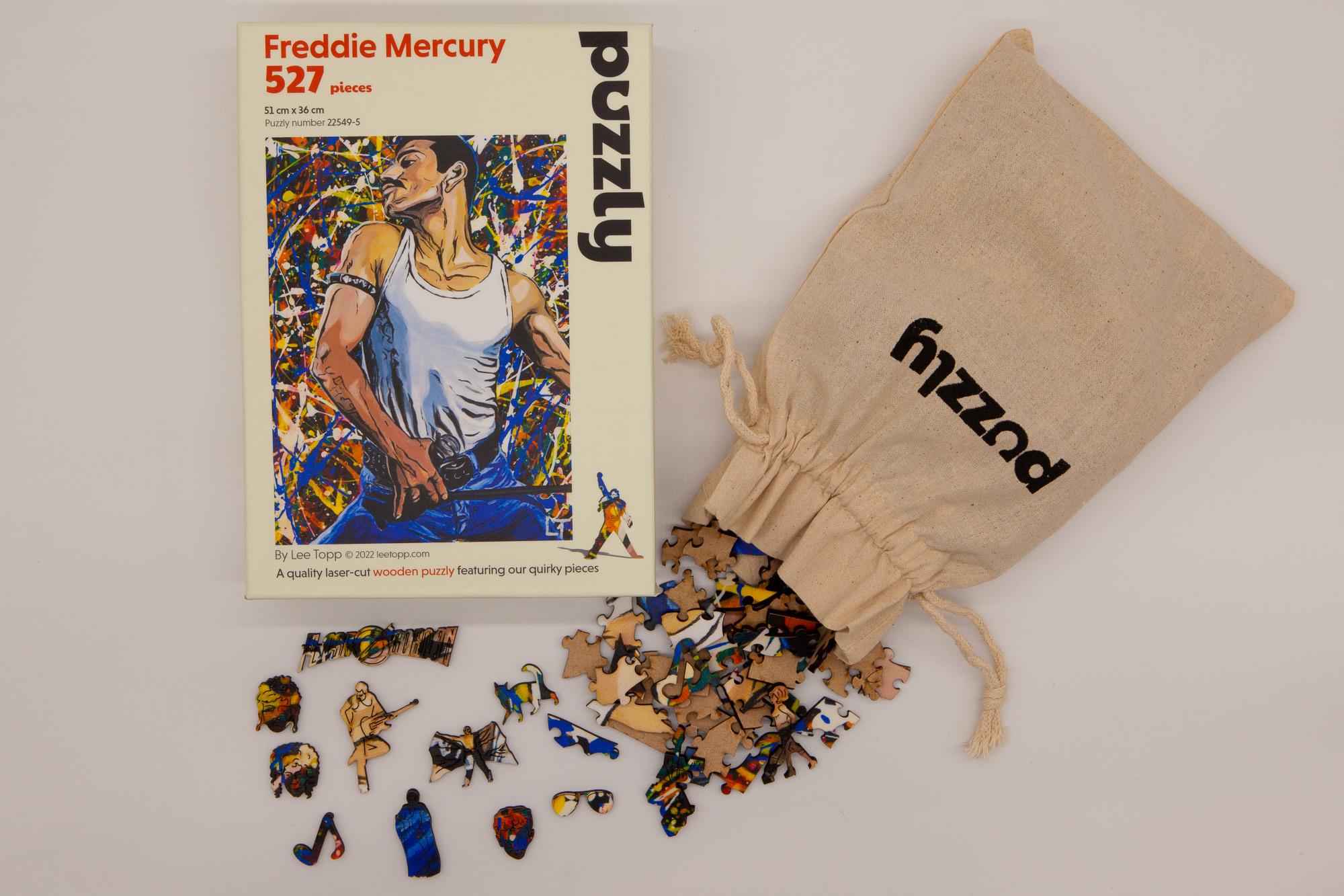 Freddie Mercury Wooden Puzzle by Puzzly