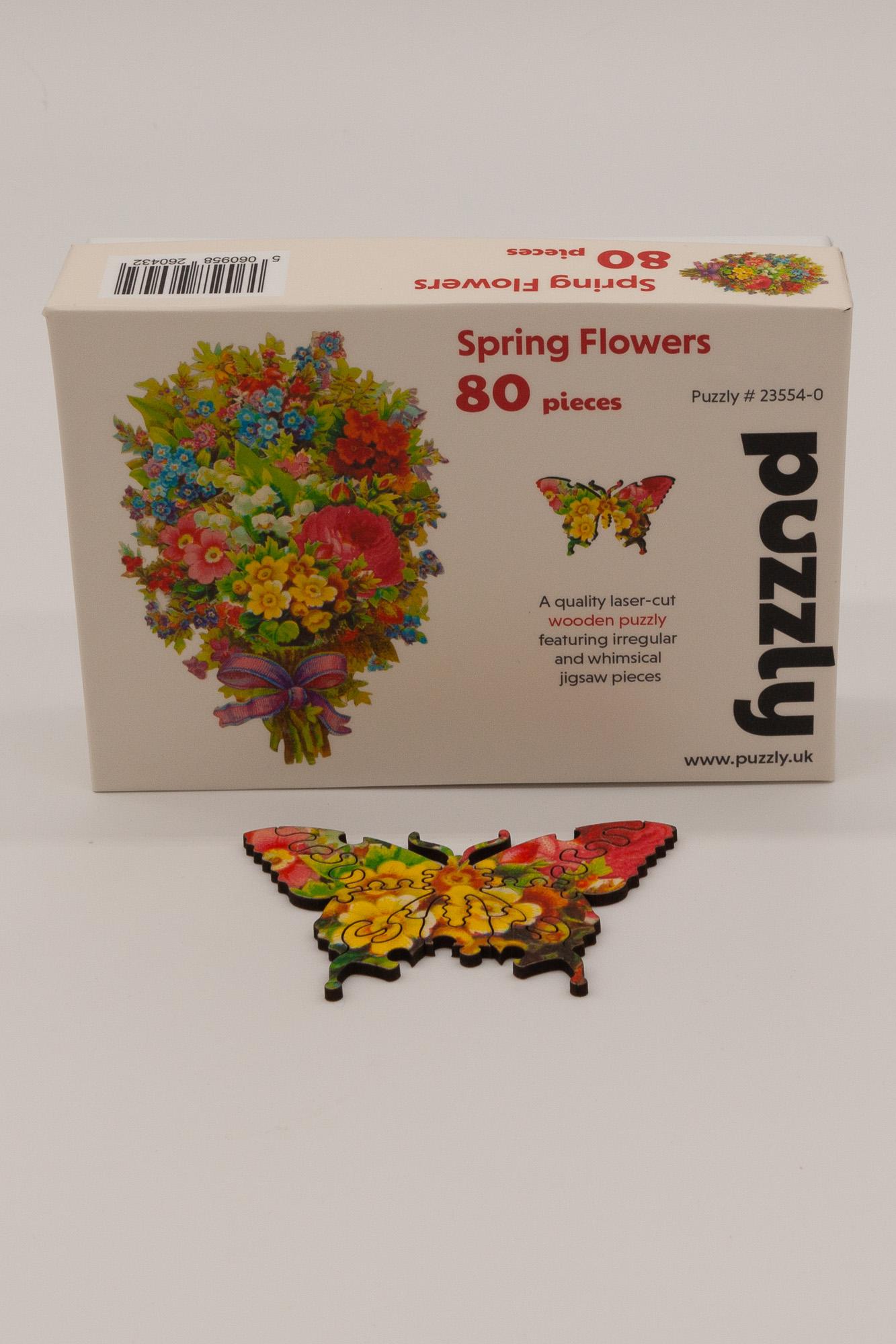 Spring Flowers Wooden Puzzle