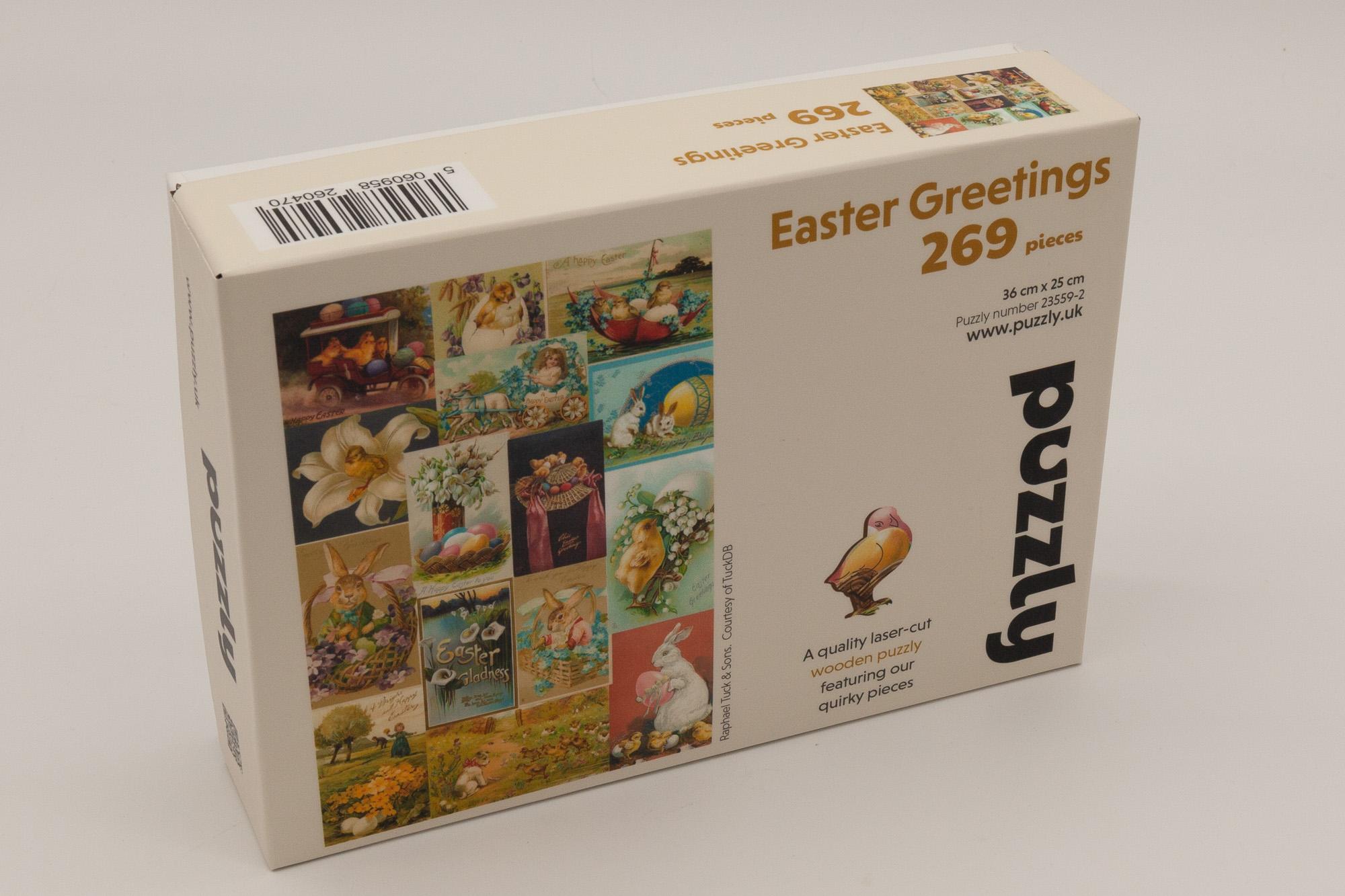 Puzzly Easter Greeting Wooden Jigsaw Puzzle