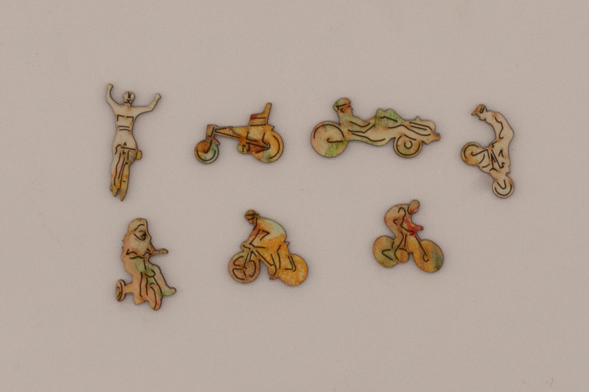 Cyclists Wooden Puzzle