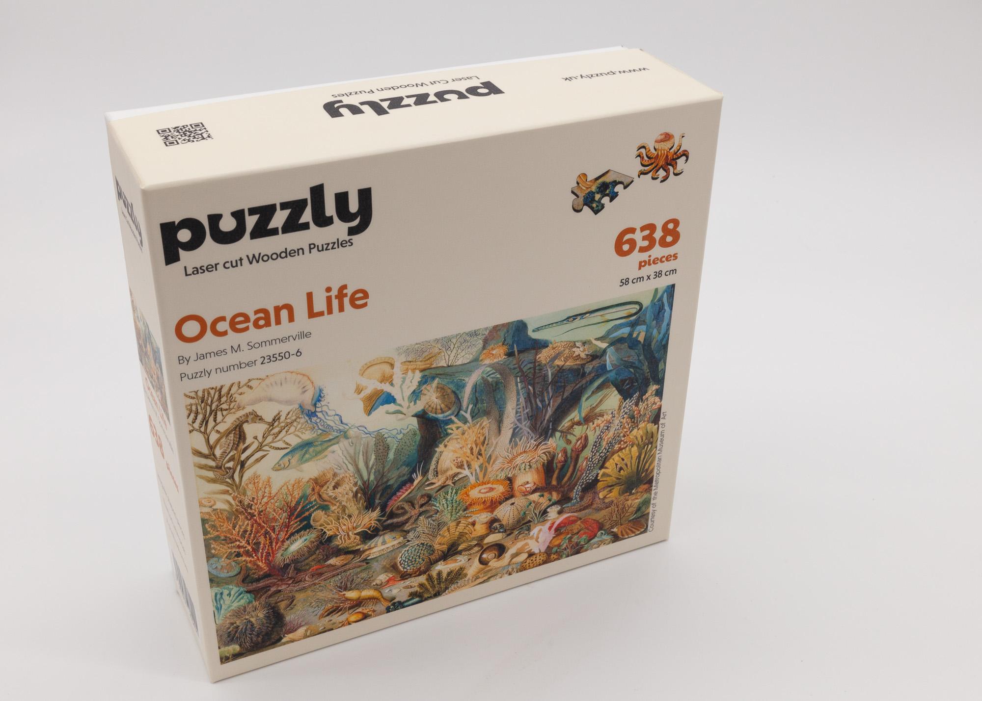 Ocean Life 638 piece wooden jigsaw puzzle